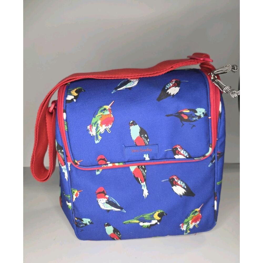 Vera Bradley Stay Cooler Insulated Lunch Bag Mini Tody Birds Blue Retired